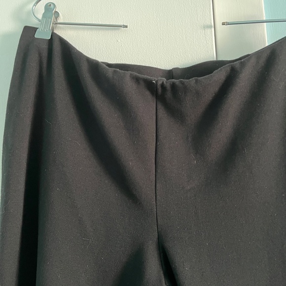 Eileen Fisher Slim Stretch Pant, Black, L - Picture 2 of 8